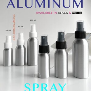 Aluminium spray bottle - botol aluminium spray - parfum essential oil