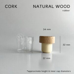 Tutup Botol Cork Wooden Cork 34mm