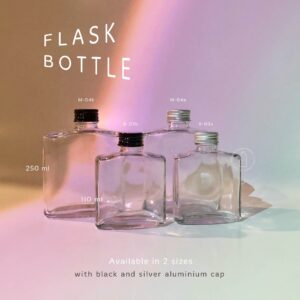 Botol kaca 100ml & 250ml - flask bottle
