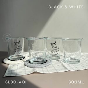 Gelas Kaca Estetik - Cafe Restoran - Aesthetic Korean Glass - VOILA!