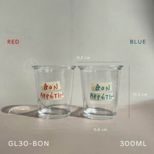 Gelas Kaca Estetik - Cafe Restoran - Aesthetic Korean Glass - BAP