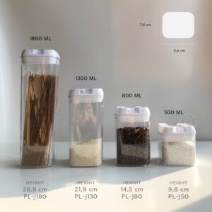 Toples kotak kedap udara - food storage jar air tight