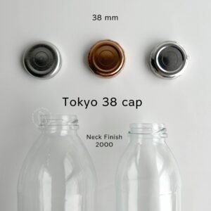 Tutup Botol Kaca Ulir 38 mm Twist Aluminium Cap