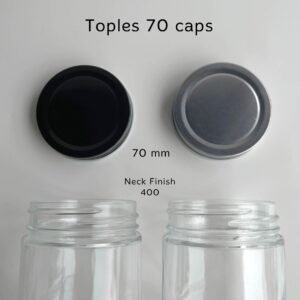 Tutup Botol Toples Kaca Ulir 70 mm Aluminium Cap