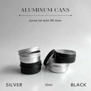 Kaleng Pomade Aluminium Tin Can Pot Pomade Tutup SCREW PE LINER