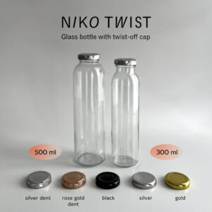 Botol kaca estetik NIKO TWIST - Aesthetic coffee juice glass bottle twist off cap