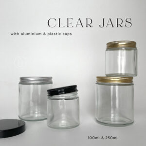 Toples kaca clear estetik - Aesthetic Clear glass Jar