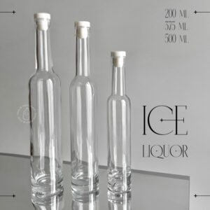 Botol kaca seri ICE liquor bottle - botol kaca liquor seri ICE - tutup cork