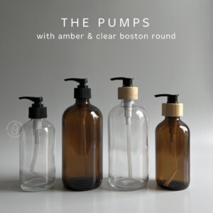 Botol kaca pump 250ml 500ml - botol kaca pompa