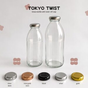 Botol Kaca 300ml & 500ml - Tokyo Twist